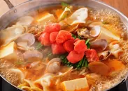 自家製の明太スープにほのかに香る柚子「明太鍋」