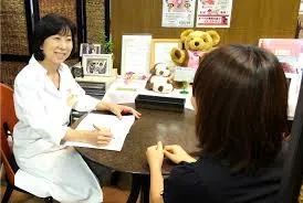 丸テーブルでダイエット相談