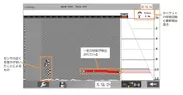 サンプルデータ：9.8mの位置で呼吸が検出された例