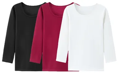 【ウィメンズ】・Uネック８分袖