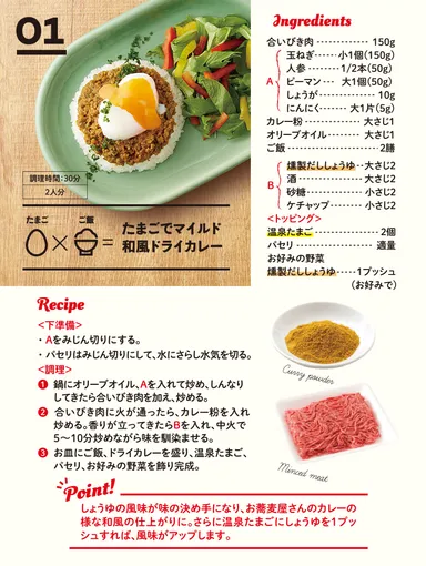 たまごでマイルド和風ドライカレー_2