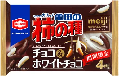 77g 亀田の柿の種 チョコ＆ホワイトチョコ