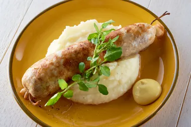 「アンデュイエット(豚内臓のソーセージ)のグリル」