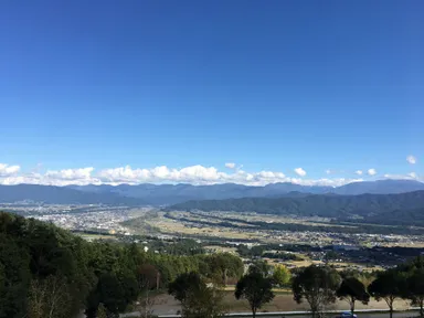 伊那きのこ王国からの展望
