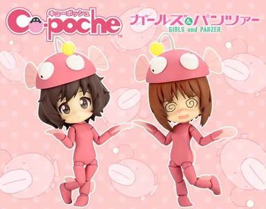 [画像]キューポッシュ あんこう踊りせっと（西住みほ＆秋山優花里）