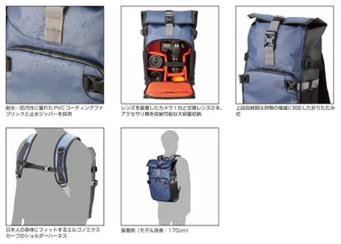 ルフトデザイン レジスト バックパック（ネイビー／ブラック）製品特長