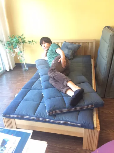 ミニサイズはごろ寝にピッタリ