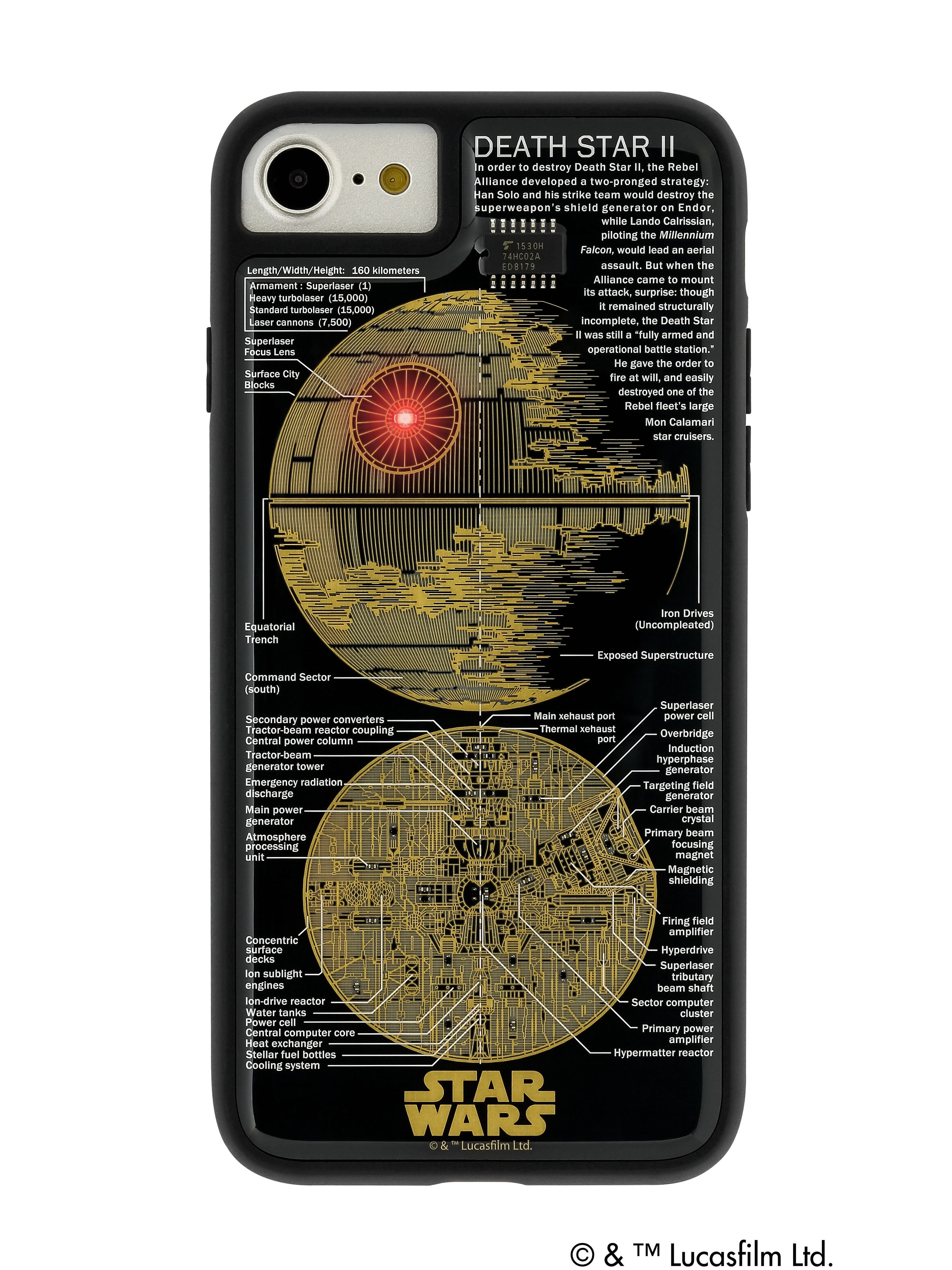 約万ラインで緻密に描いたデス スターが光るiphone 7 7 Plus用ケース Icカードケースが登場 Flashシリーズ Death Star Tm デザイン12 13発売 株式会社電子技販のプレスリリース