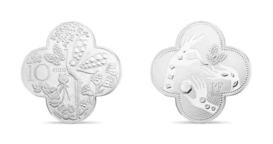 10ユーロ四葉型銀貨