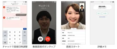 チャット動画面接の流れ（企業）