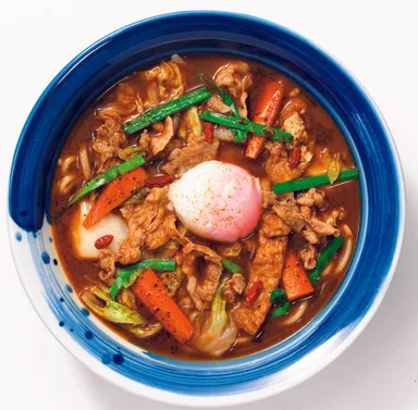 豚肉と野菜の豆鼓スープうどん