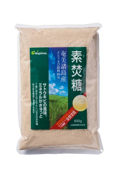 当社製品「素焚糖600g」
