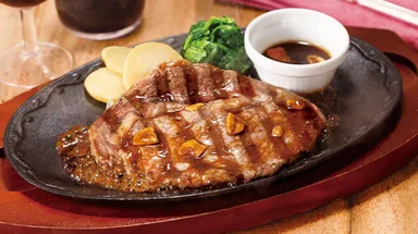 麦黒牛のリブロースステーキ