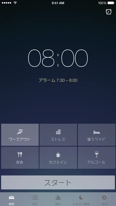 カフェイン摂取など外部要因も考慮