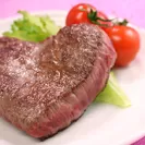 肉贈 米沢牛ハート型ステーキ4