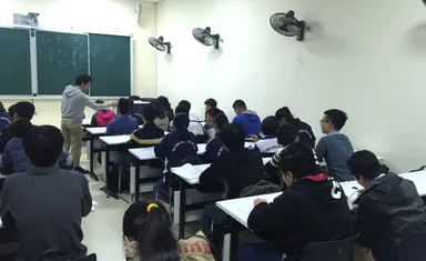 ベトナム国家大学での授業の様子 1