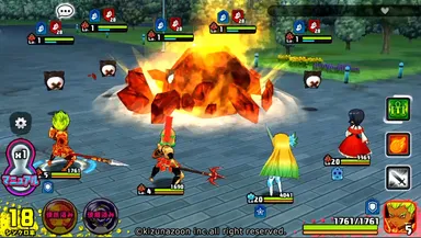 ゲーム内バトル画面(1)