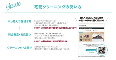 宅配クリーニングの使い方