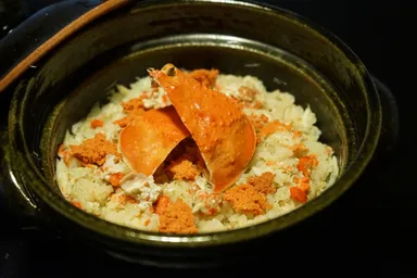 香箱蟹の蟹飯