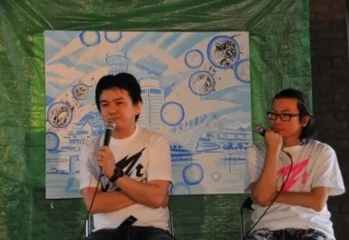 トークショー(左_白根ゆたんぽ　右_今井トゥーンズ)