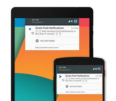 モバイル通知サンプル