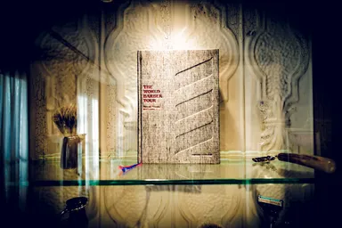 バーバーを連想するデザイン