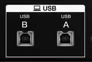 2系統のUSB端子