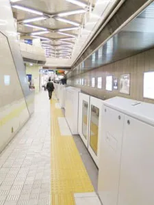 可動式ホーム柵設置イメージ(千里中央駅1番線ホーム)