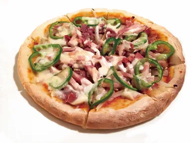 ヘルシーピザ／糖質・カロリーは約25％カット