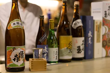 日本酒を豊富に取り揃え
