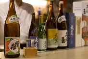 日本酒を豊富に取り揃え