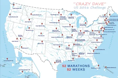 “CRAZY DAVE”　マラソンマップ