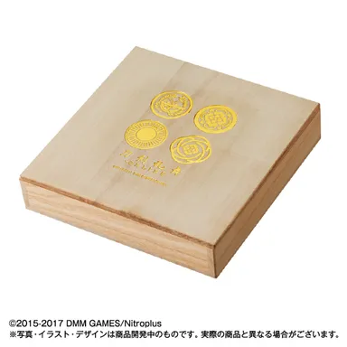 刀剣乱舞-ONLINE-　美濃焼豆皿セット-弐-(桐箱ふた)