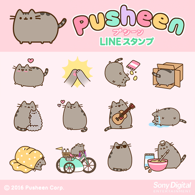 アメリカ生まれのもふもふねこ ねこのプシーン がついにｌｉｎｅスタンプに登場 株式会社ソニー デジタルエンタテインメント サービスのプレスリリース