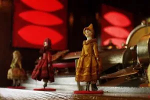 出展オルゴール例　シアター・シリンダー・オルゴール　1880年頃 スイス製