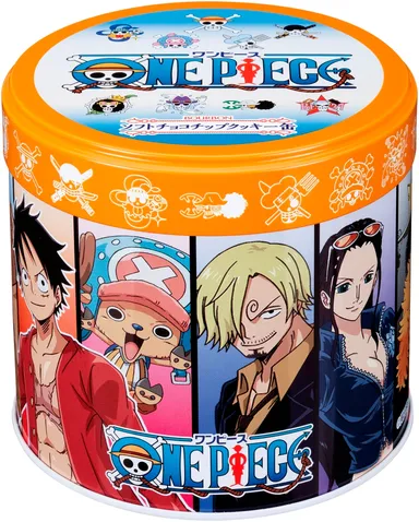 ワンピースソフトチョコチップクッキー缶　(c)尾田栄一郎／集英社・フジテレビ・東映アニメーション