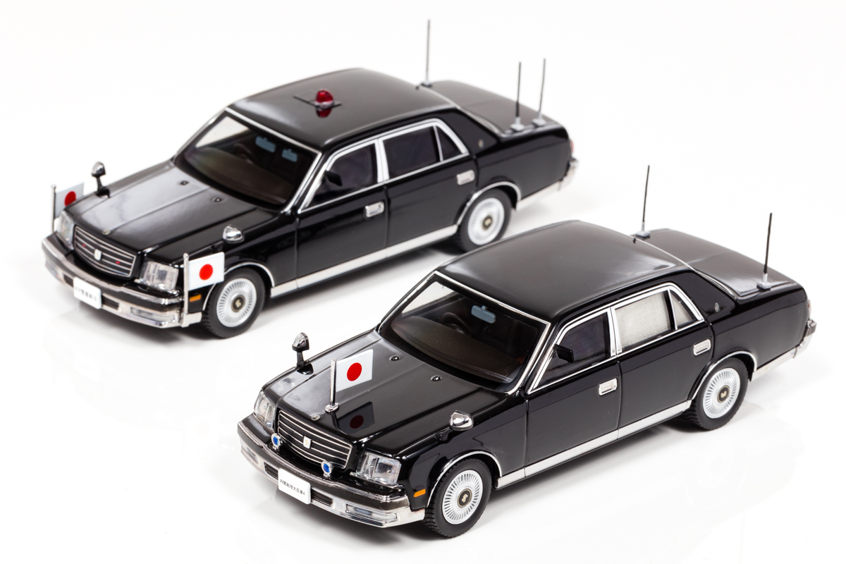 トヨタ センチュリーの総理大臣車、 警護車が国旗掲揚仕様で登場！ 2台