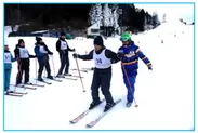 訪日外国人向けスキースクール 開講時の様子