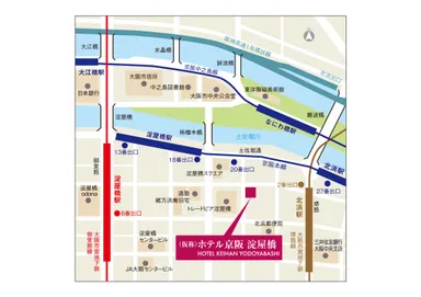 ホテル京阪 淀屋橋 地図