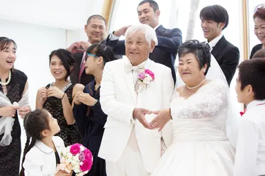 親族との記念撮影　