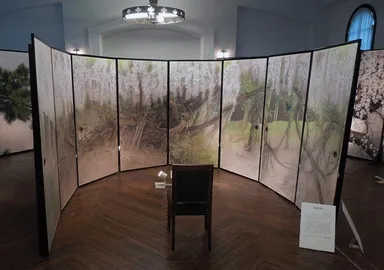 襖絵「藤花図」