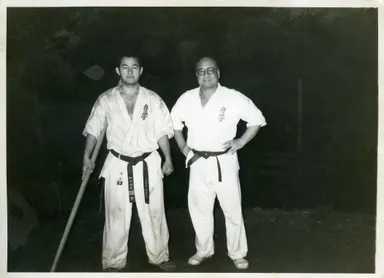 かつての師匠、極真会館創設者・大山倍達総裁と竹山晴友会長