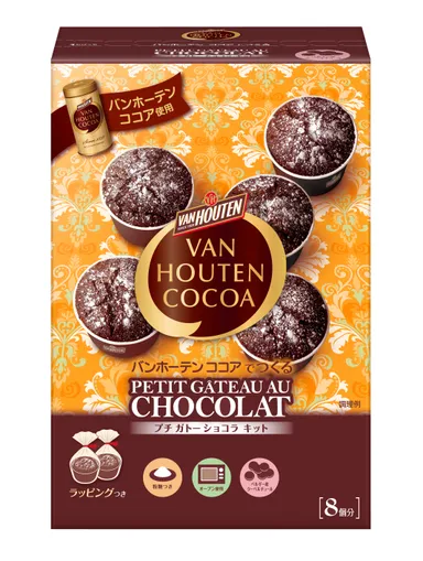 バンホーテン ココアでつくる プチ ガトーショコラ キット