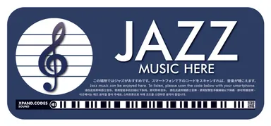 XPANDサイン『BGM標識(TM)』ジャズエリア