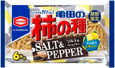 82g 亀田の柿の種 ソルト＆ペッパー 6袋
