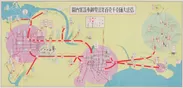 昭和初期の南海・京阪沿線案内図