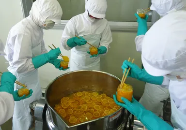 『オレンジスライスジャム(R)』製造風景1