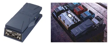 『EV-30』とペダルボード組み込み時の使用イメージ