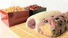 『“恵方巻き”おはぎ』を節分に1日数量限定発売！黒千石大豆生地の白小豆あんと自家製粒あんの2本セット