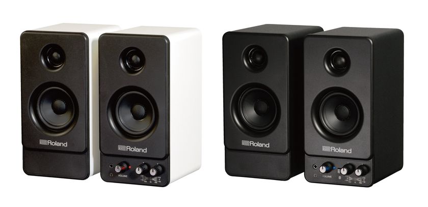 コンパクトながら迫力のサウンド
デスクトップ用パワードスピーカーを発売
～前面のつまみで音量・音質調整可能。
DTM、コンピューター・ゲーム、リスニング用途に最適～